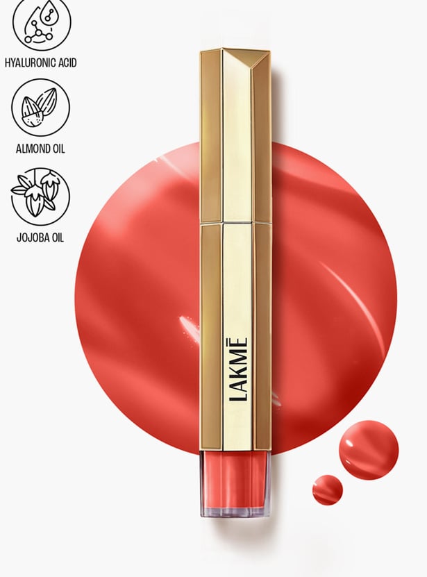 LAKME 9 to 5 Overtime Shine Tinted Lip Oil - Brick Rouge - 5.3ml