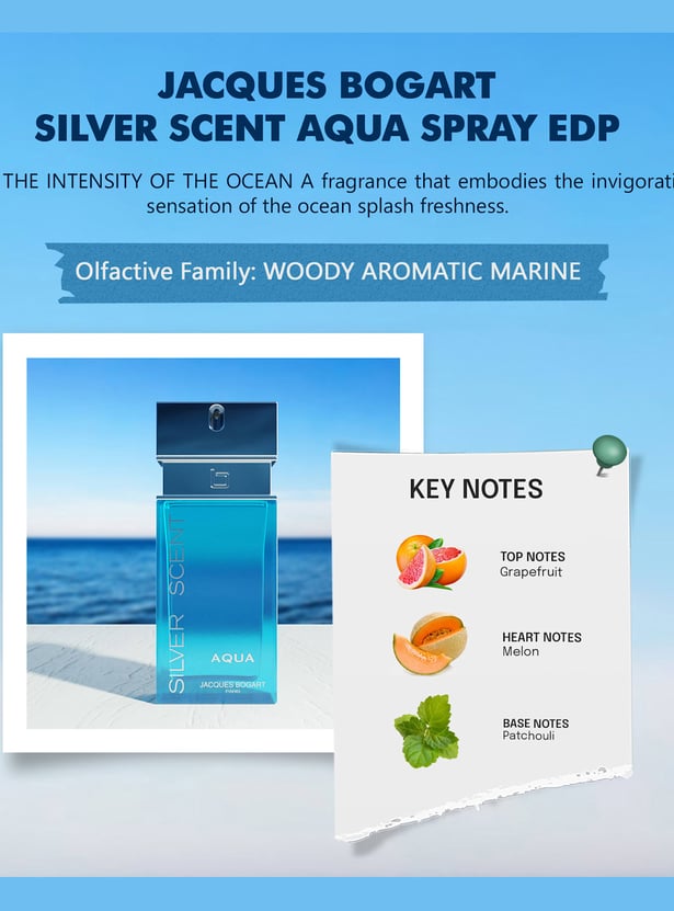 JACQUES BOGART Silver Scent Aqua Eau de Parfum - 100ml