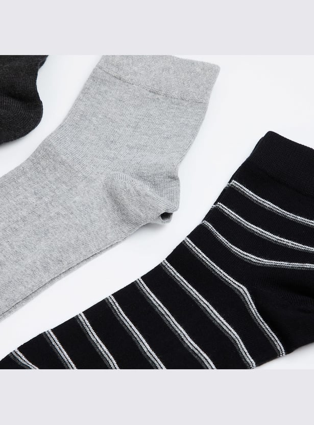 BONJOUR Knitted Ankle-Length Socks - Pack of 5