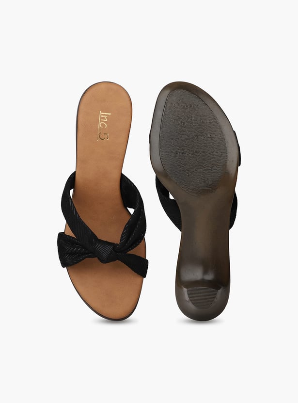INC.5 Metallic Print Block Heels
