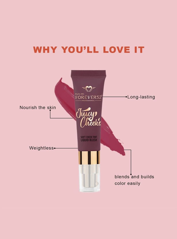DAILY LIFE FOREVER52 Juicy Cheeks Soft Cheek Tint Liquid Blush - Rosewood 006 - 10ml