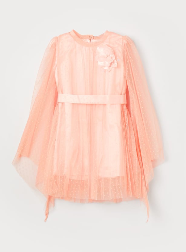 PEPPERMINT Girls Tulle Dress With Headband