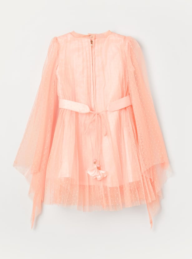 PEPPERMINT Girls Tulle Dress With Headband