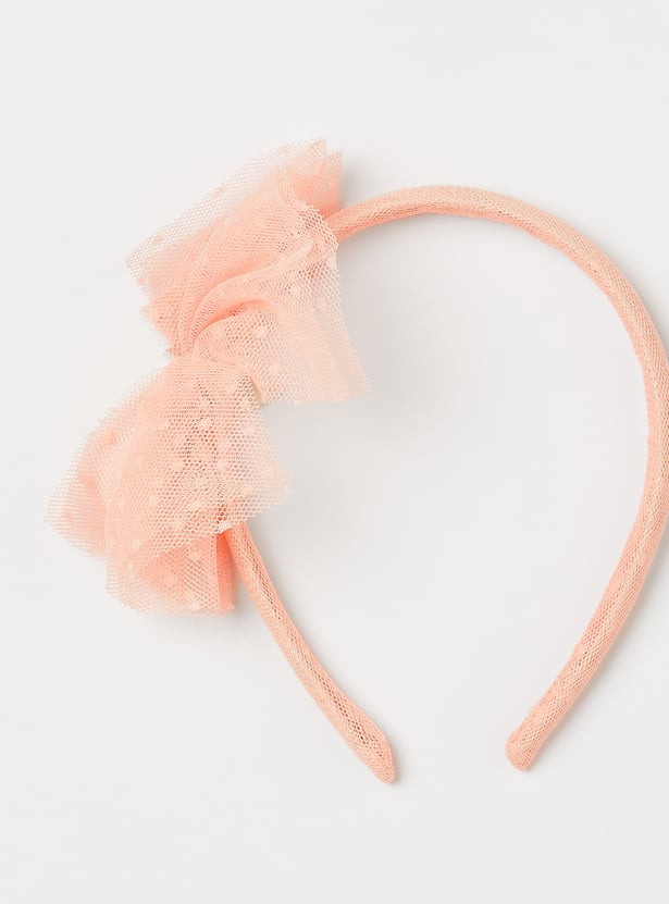 PEPPERMINT Girls Tulle Dress With Headband
