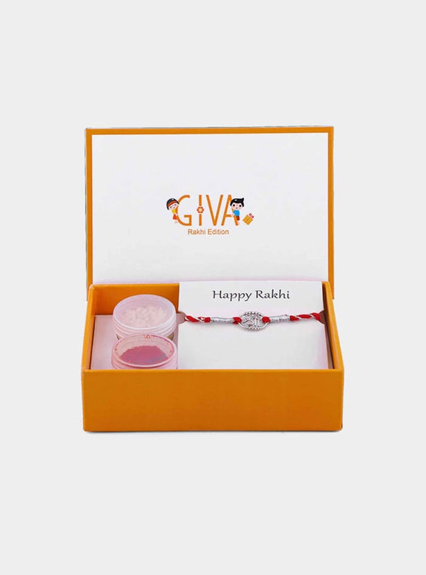 GIVA Sterling Silver Shree Rakhi Gift Set