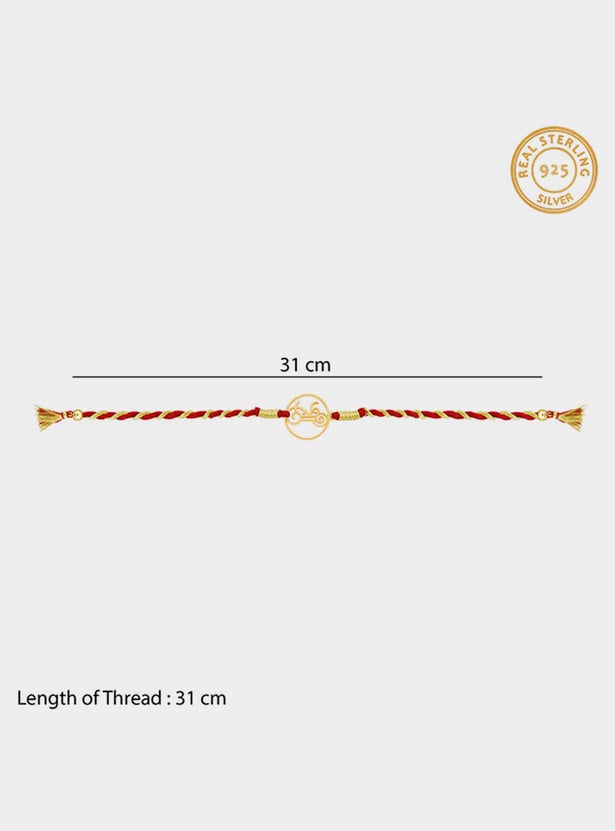 GIVA Sterling Silver Shree Rakhi Gift Set
