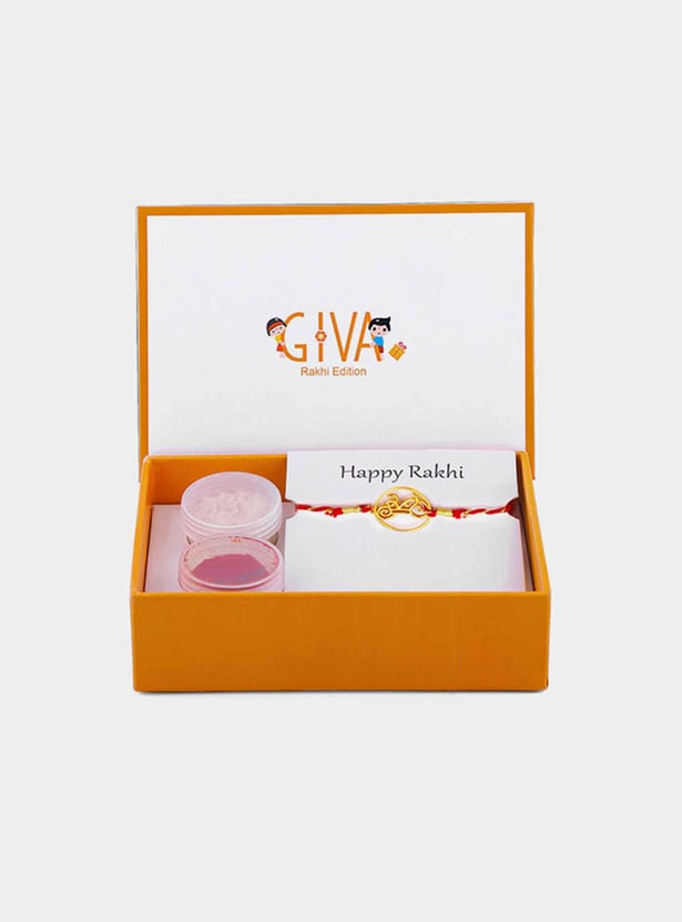 GIVA Sterling Silver Shree Rakhi Gift Set