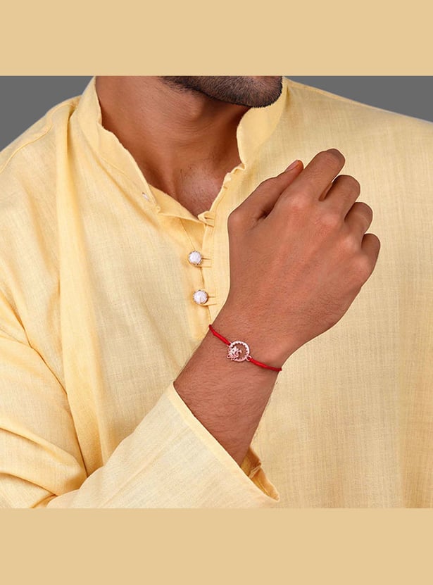 GIVA Sterling Silver Swan Rakhi Gift Set