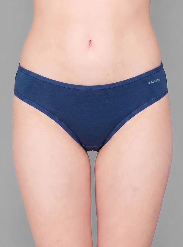 AMANTE Solid Hipster Panty - Pack of 3