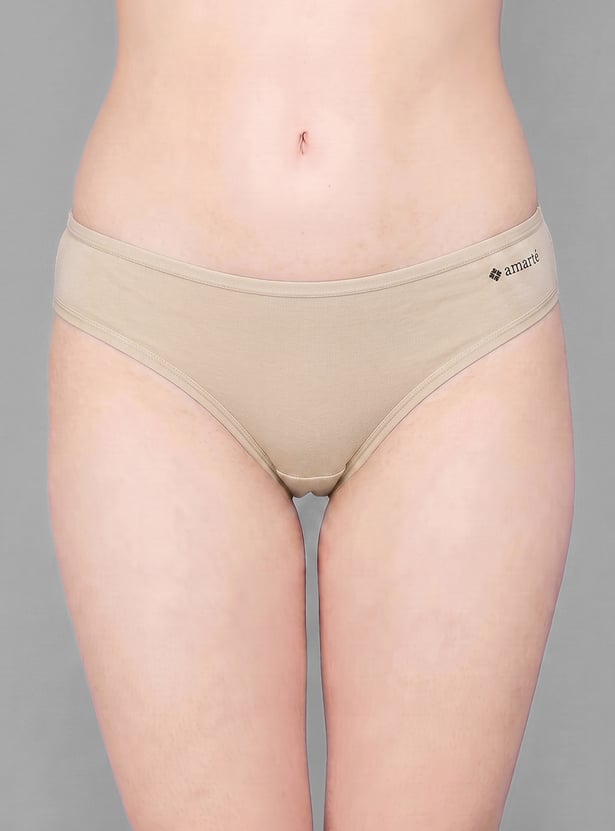 AMANTE Solid Hipster Panty - Pack of 3