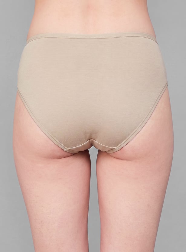 AMANTE Solid Hipster Panty - Pack of 3