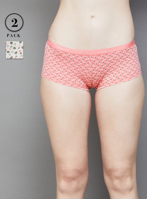 AMANTE Assorted Boyshorts Panties - Pack of 2
