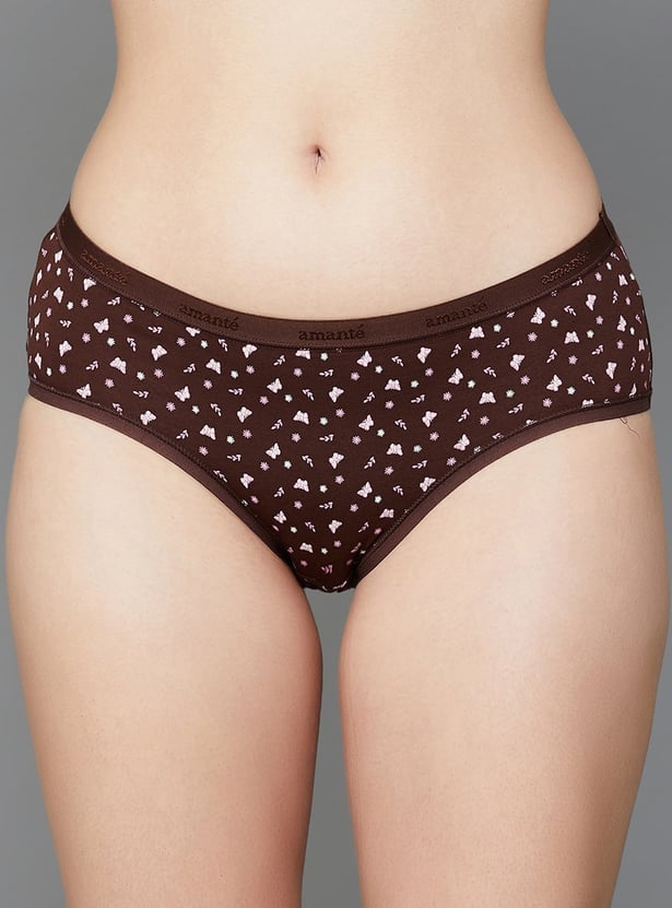 AMANTE Printed Hipster Panties - Pack of 3