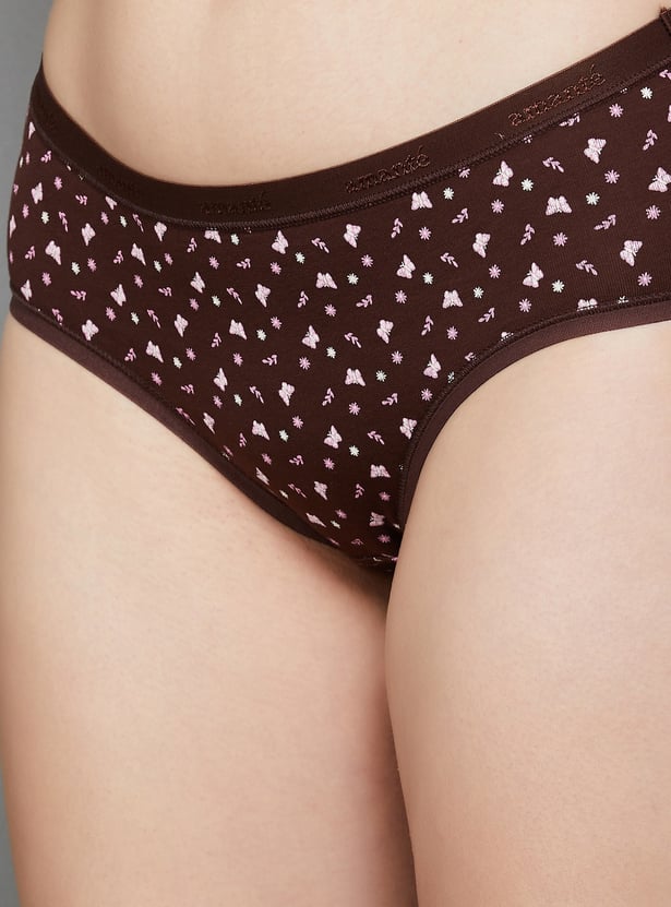 AMANTE Printed Hipster Panties - Pack of 3