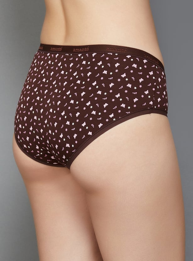 AMANTE Printed Hipster Panties - Pack of 3