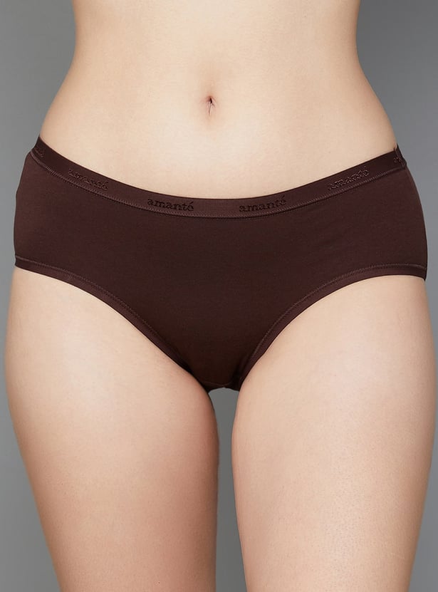 AMANTE Solid Hipster Panties