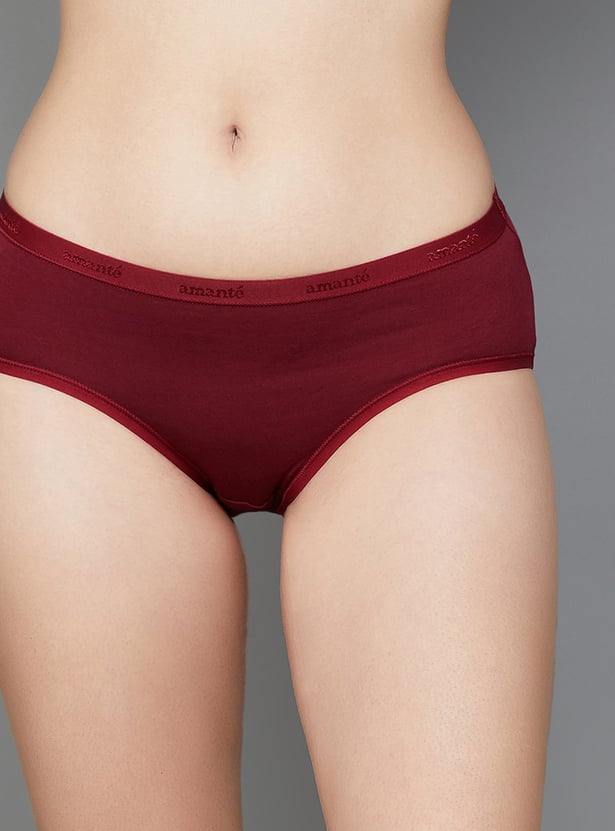 AMANTE Solid Hipster Panties