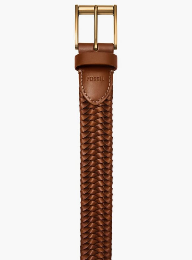 FOSSIL Braided Leather Belt