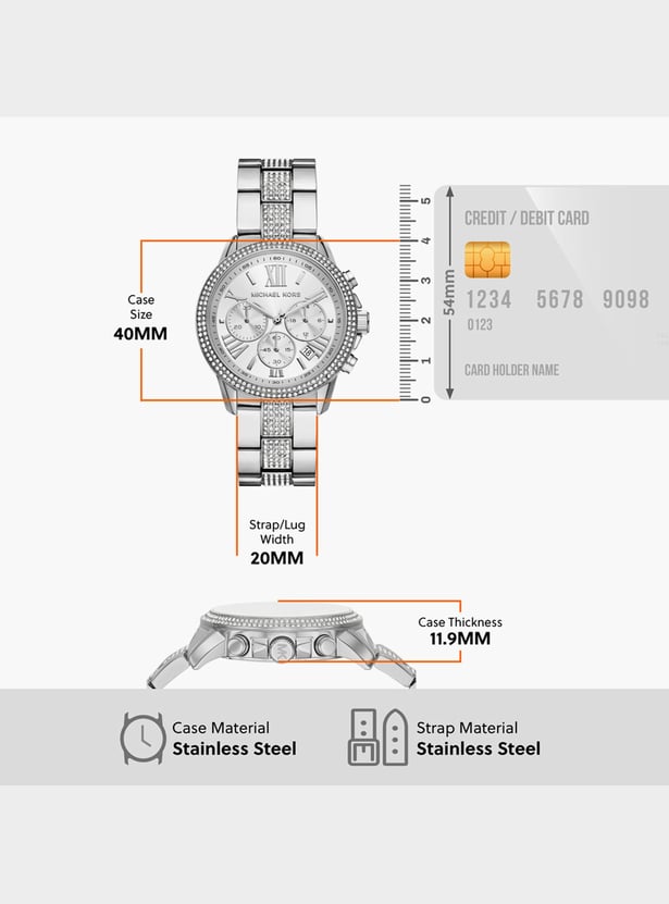 MICHAEL KORS Brynn Embellished Chronograph Watch - MK7506I