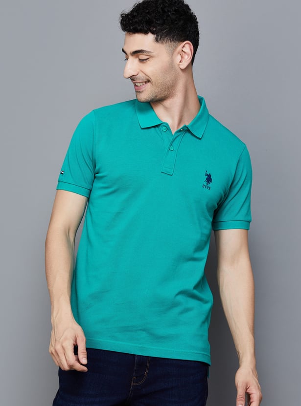 US POLO ASSN Solid Polo T-shirt