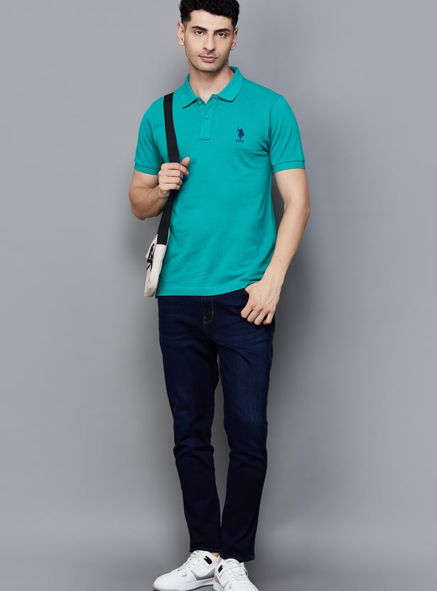 US POLO ASSN Solid Polo T-shirt