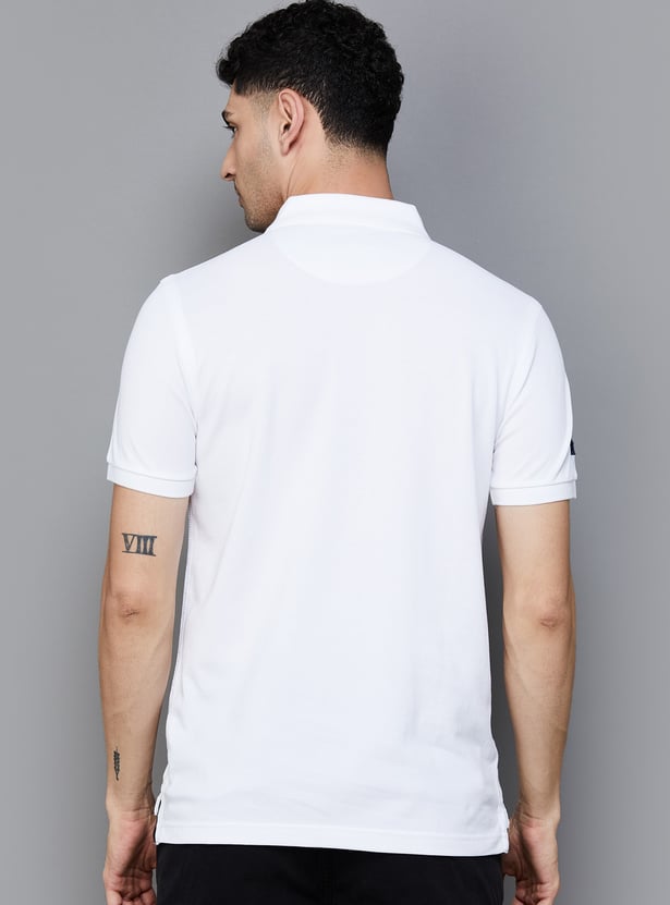 US POLO ASSN Logo Appliqued Polo T-shirt