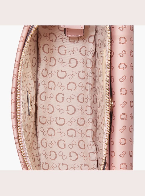 GUESS Branding Chain Accent Sling Bag