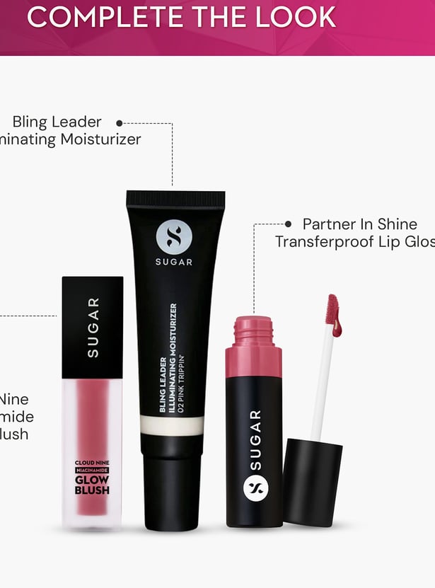 SUGAR Partner In Shine Transferproof Lip Gloss - 03 Blush Brandy - 3ml