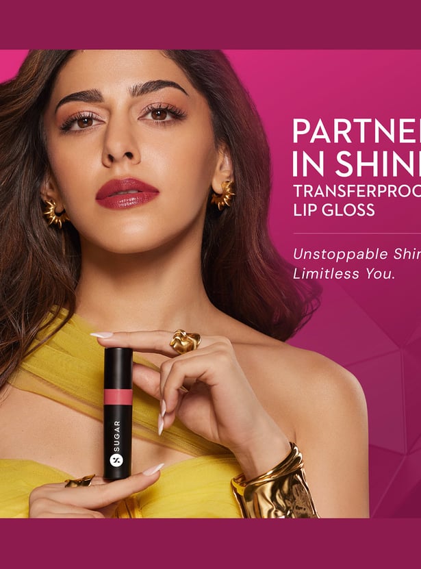 SUGAR Partner In Shine Transferproof Lip Gloss - 04 Salmon Sake - 3ml