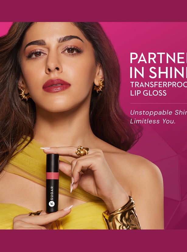 SUGAR Partner In Shine Transferproof Lip Gloss - 06 Rouge Rueda - 3ml