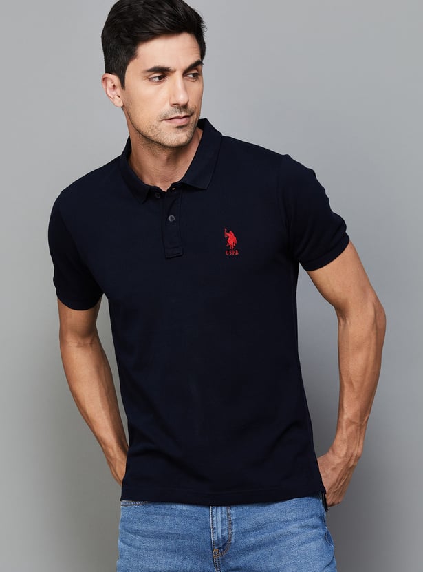 US POLO ASSN Solid Polo T-shirt