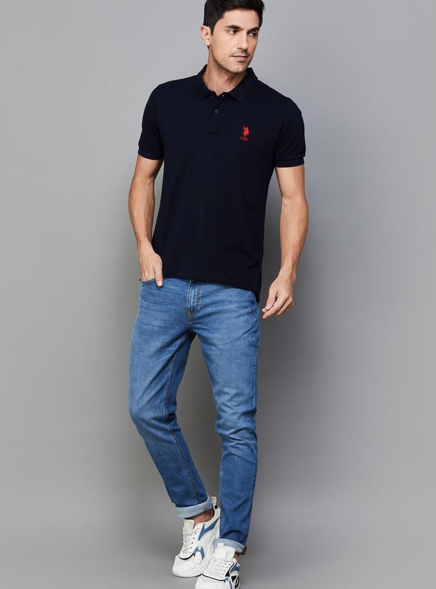 US POLO ASSN Solid Polo T-shirt