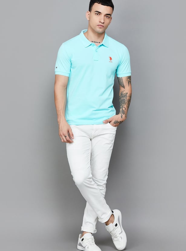 US POLO ASSN Solid Polo T-shirt