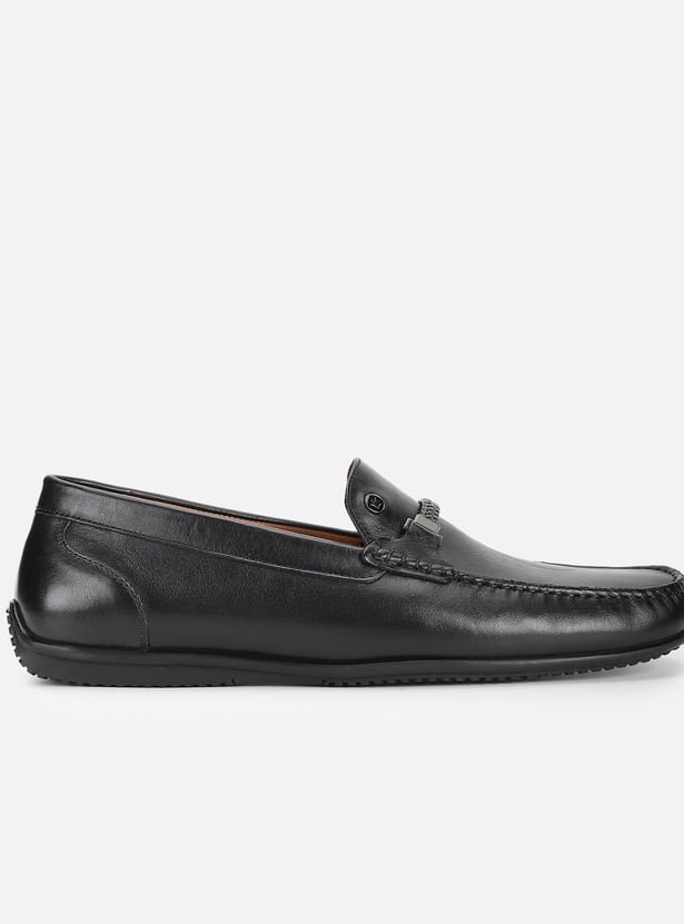 LOUIS PHILIPPE Textured Loafers