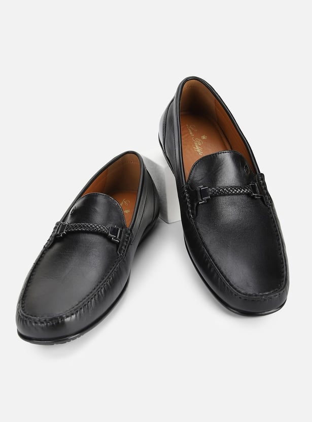 LOUIS PHILIPPE Textured Loafers