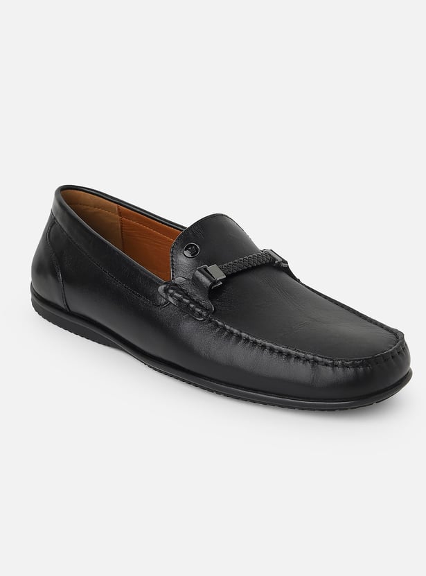 LOUIS PHILIPPE Textured Loafers