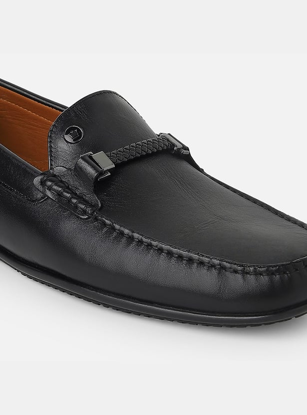 LOUIS PHILIPPE Textured Loafers
