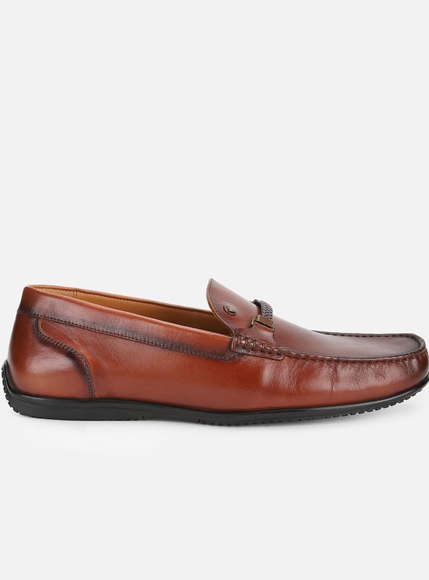 LOUIS PHILIPPE Textured Loafers