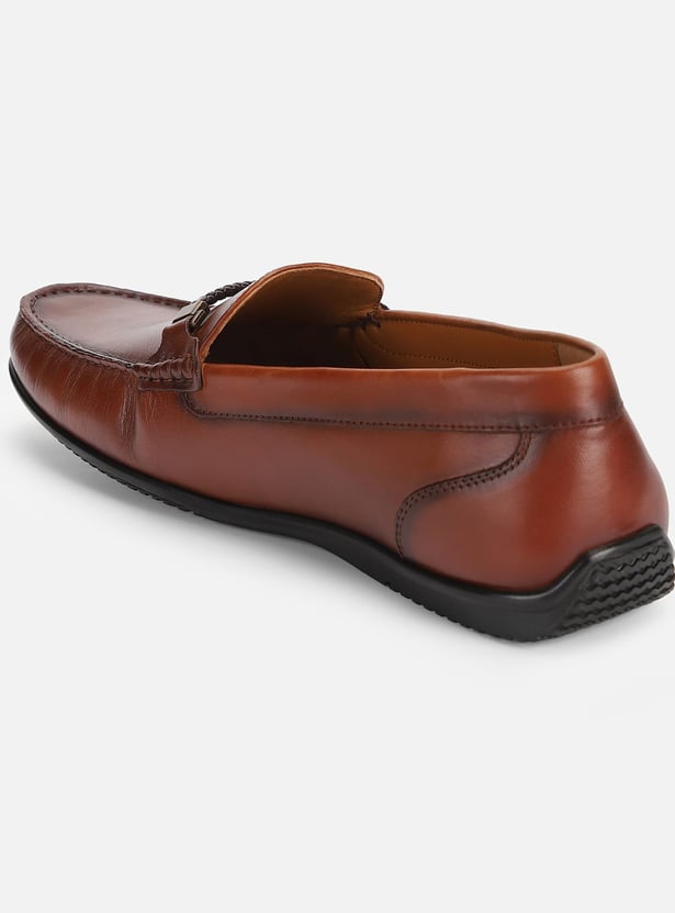 LOUIS PHILIPPE Textured Loafers