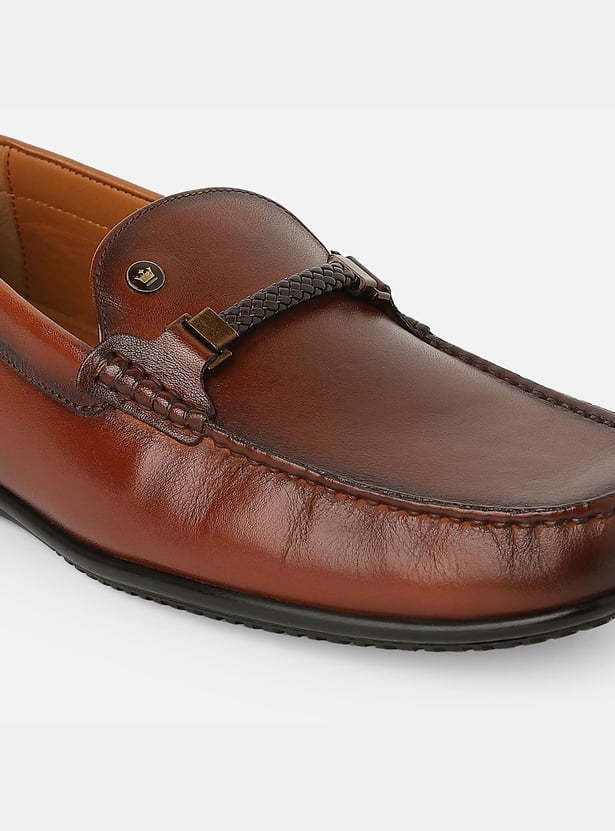 LOUIS PHILIPPE Textured Loafers