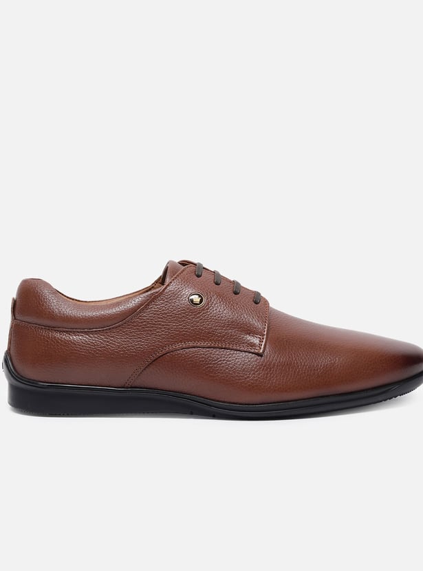 LOUIS PHILIPPE Solid Derby Shoes