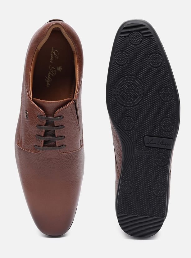 LOUIS PHILIPPE Solid Derby Shoes