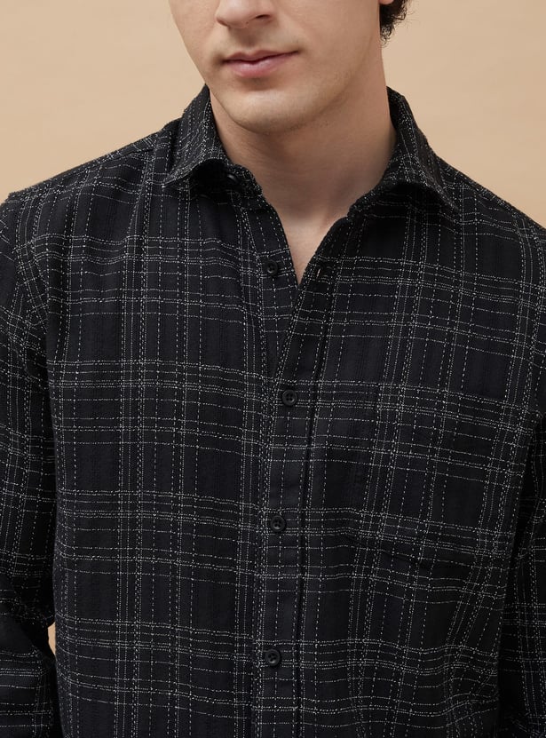 FAME FOREVER Checked Regular Fit Shirt