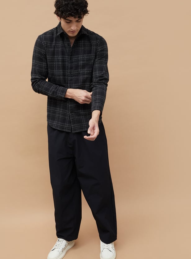 FAME FOREVER Checked Regular Fit Shirt