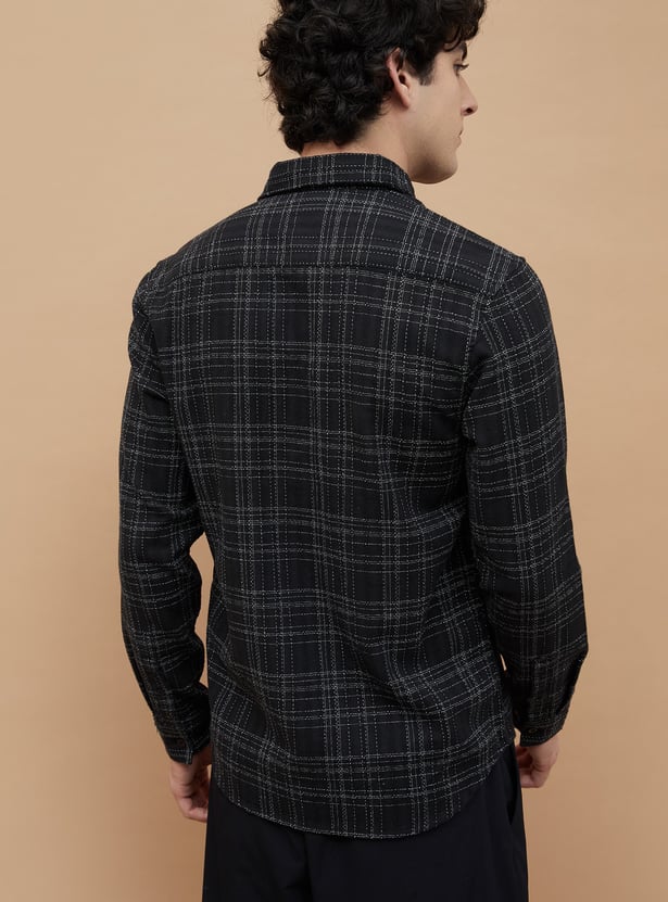 FAME FOREVER Checked Regular Fit Shirt