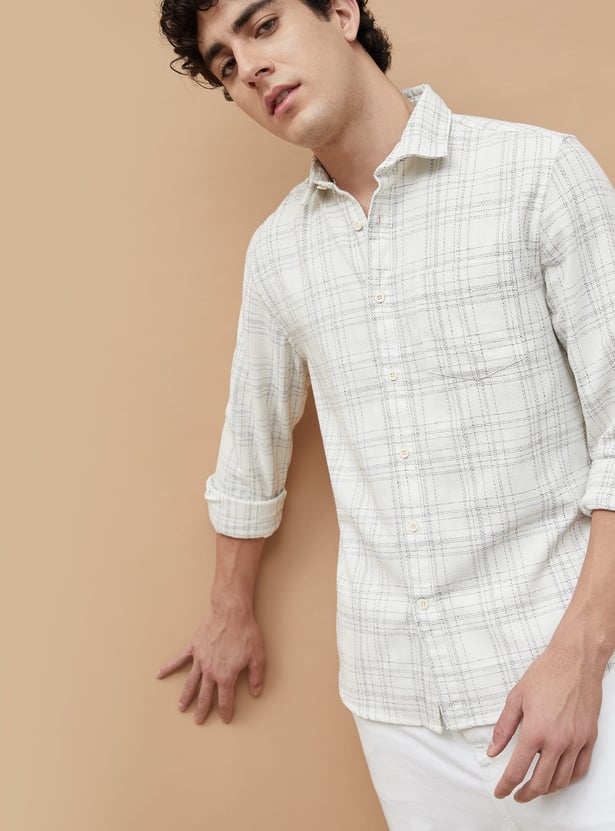 FAME FOREVER Checked Regular Fit Shirt
