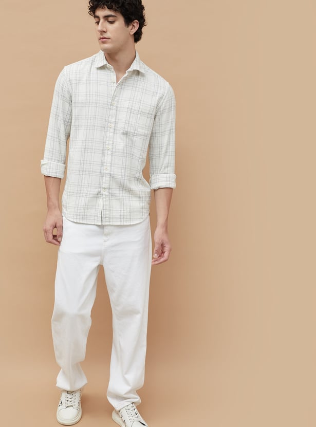 FAME FOREVER Checked Regular Fit Shirt