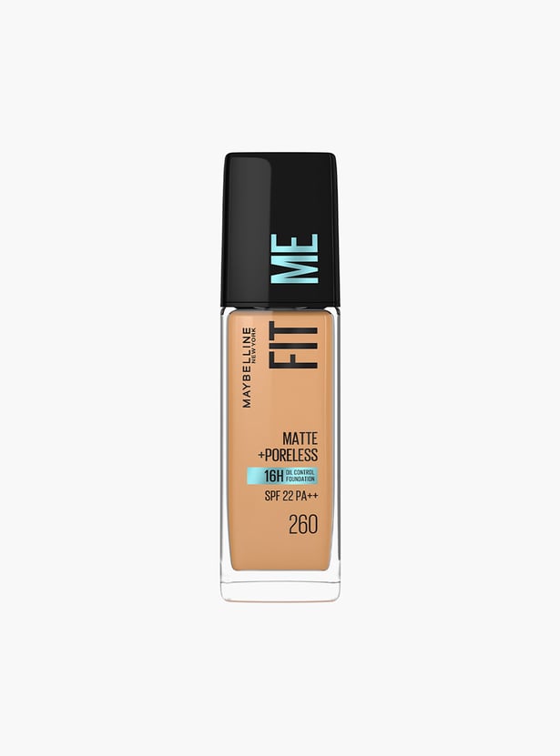 MAYBELLINE New York Fit Me Matte Poreless Foundation - 260 Natural - 30ml