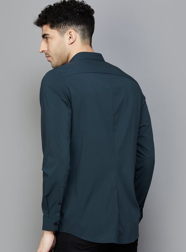 ALLEN SOLLY Solid Slim Fit Shirt