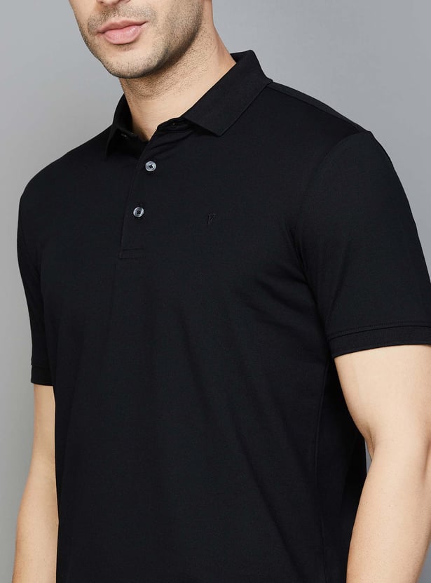 VAN HEUSEN Solid Regular Fit Polo T-shirt